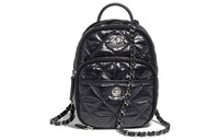 CHANEL Nylon Backpack Women's Black