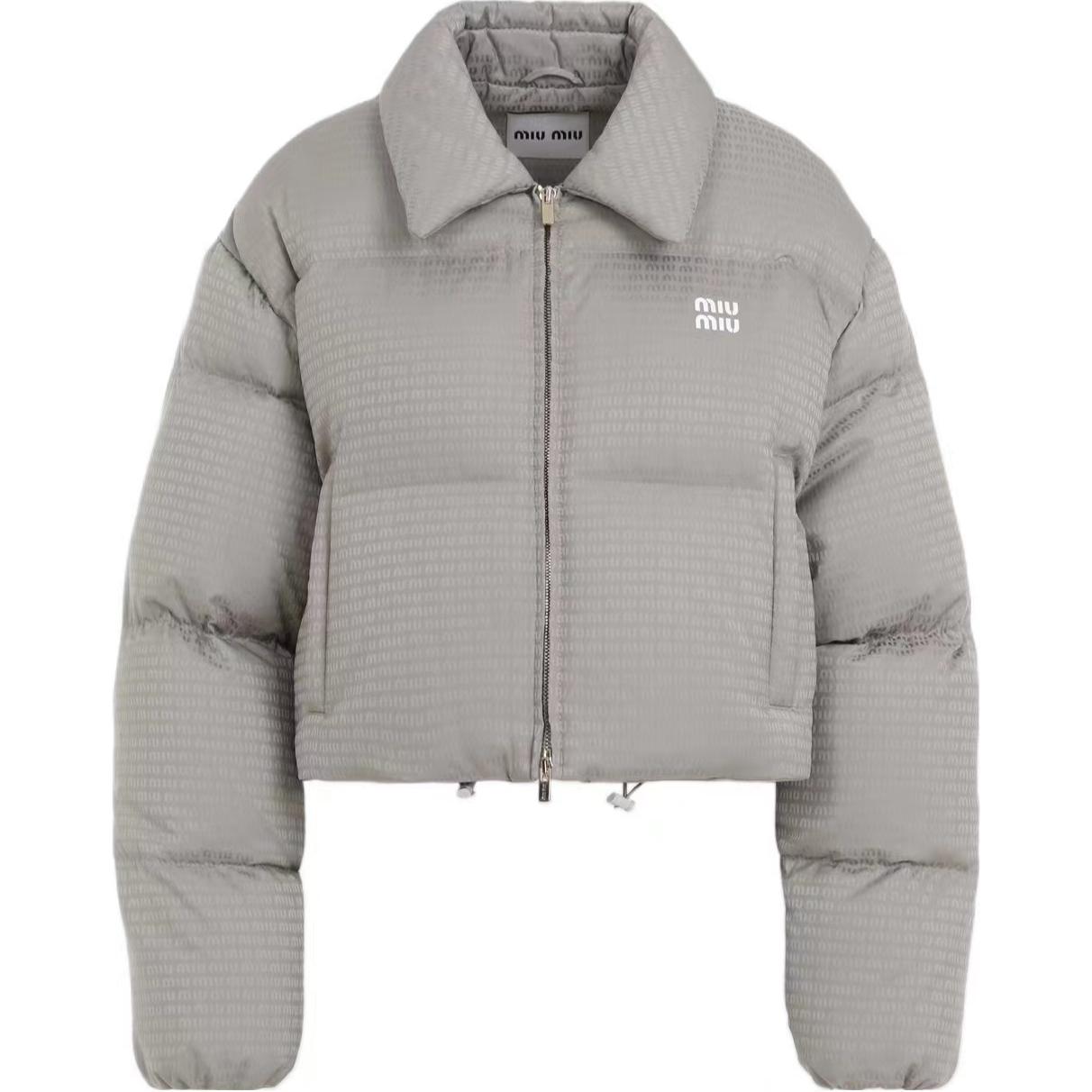 MIU MIU FW24 Down Jacket Women's Gray