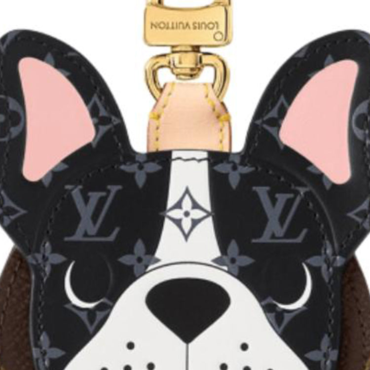 LOUIS VUITTON Leather Bag Accessories Women's Black & Brown