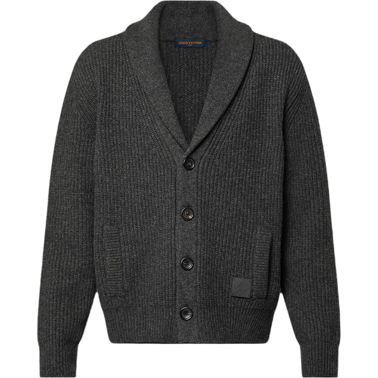 LOUIS VUITTON Cashmere Blend Shawl Collar Cardigan