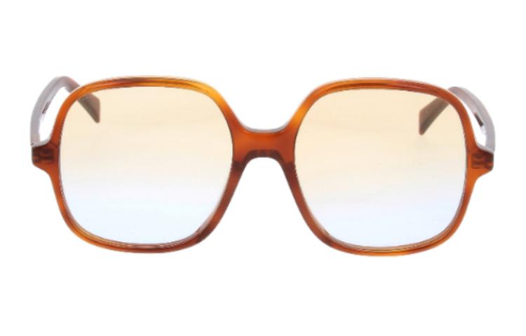 CELINE Square Sunglasses Women's Brown