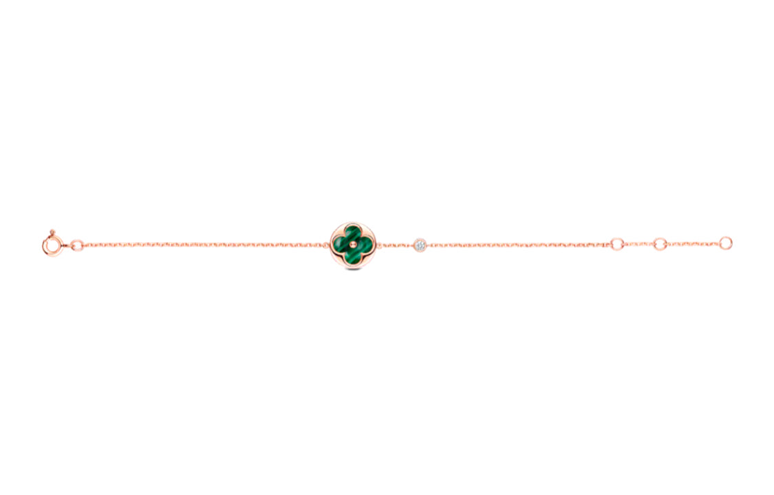 LOUIS VUITTON Color Blossom Bb Sun Bracelet Pink Gold Malachite And Diamond
