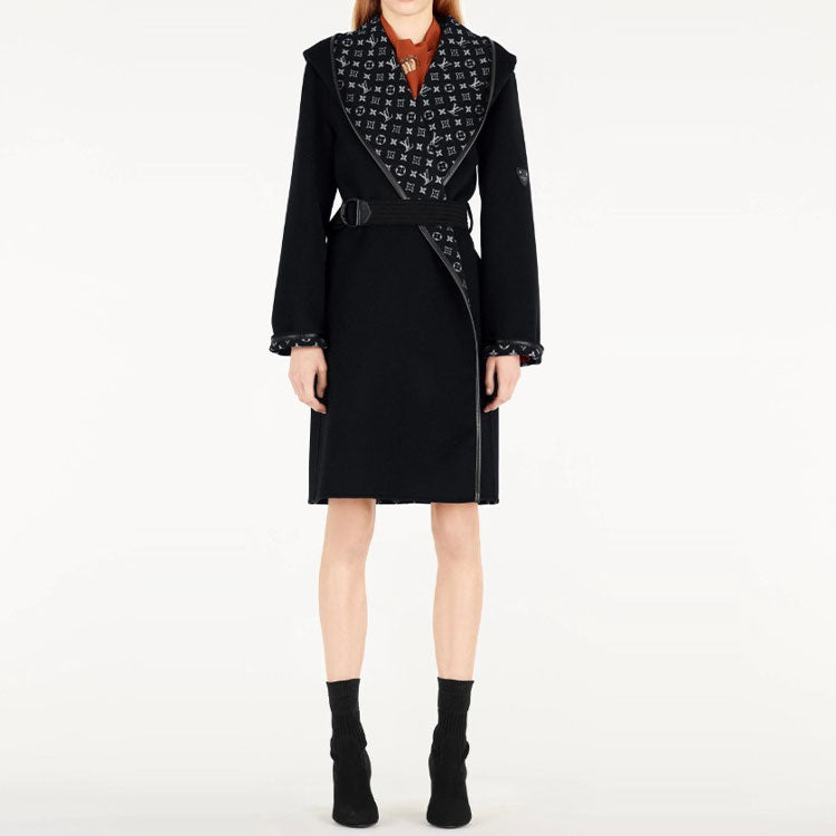 LOUIS VUITTON Coat Women's Black