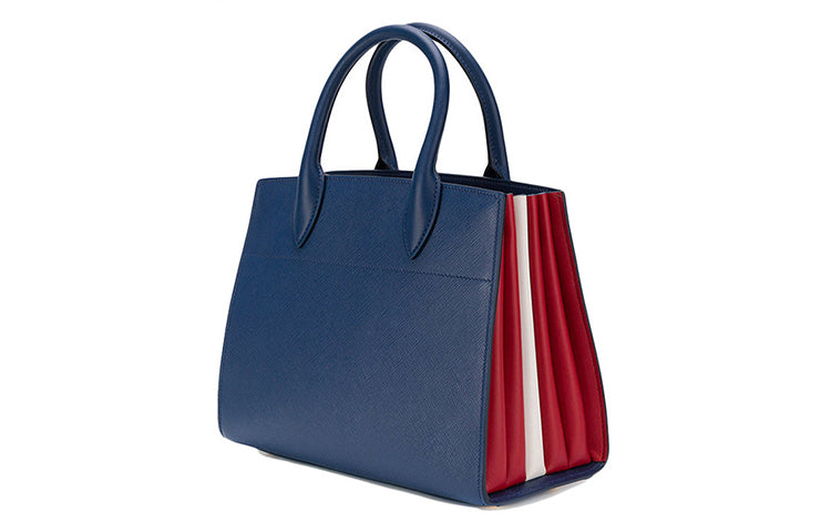 PRADA Leather Handbag Regular Women's Blue