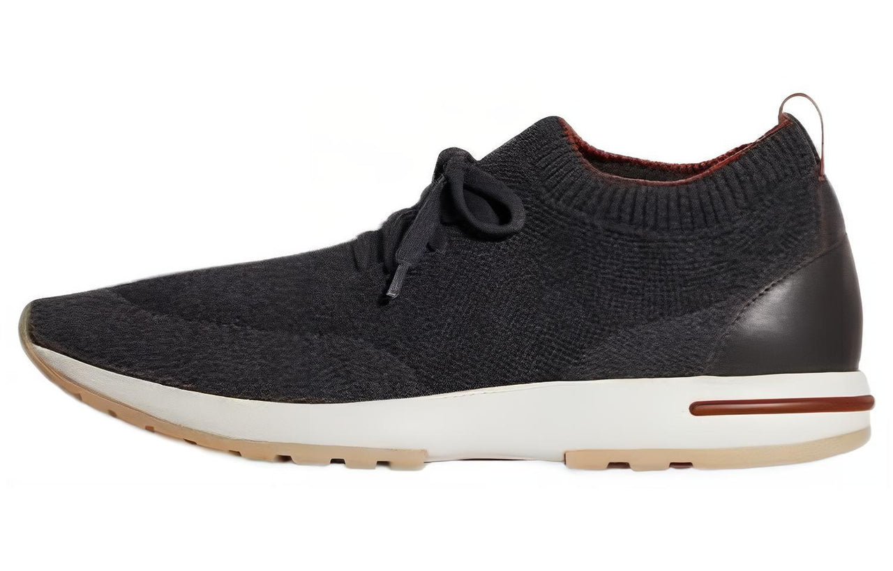 Loro Piana Low-Top Casual Shoes Men's Black