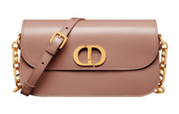 DIOR 30 Montaigne Smooth Finish Cow Leather Shoulder Bag Crossbody Bag Women's Vintage Pink
