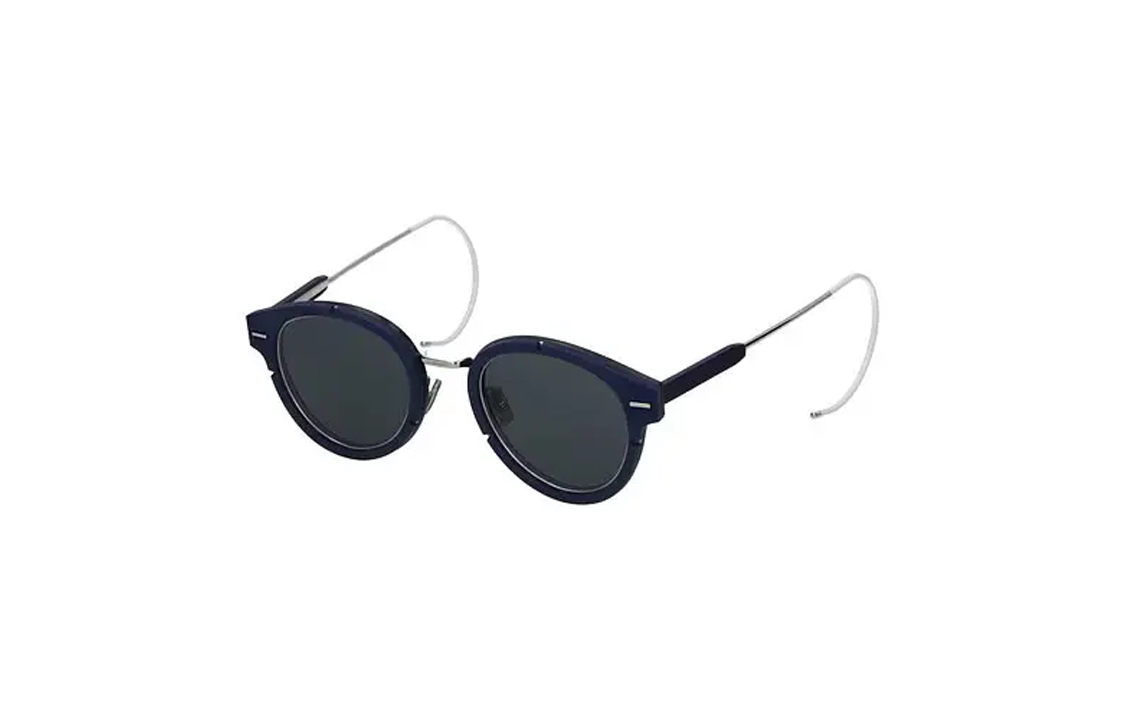DIOR Acetate Round Sunglasses Men's Blue