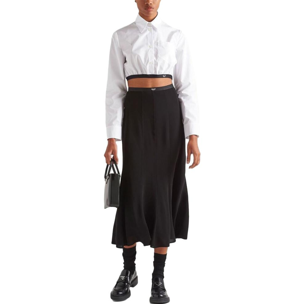PRADA Casual Long Skirts Women's Black