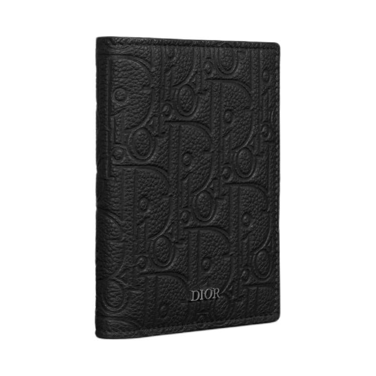 DIOR Calfskin Card Holder Regular Men's Black