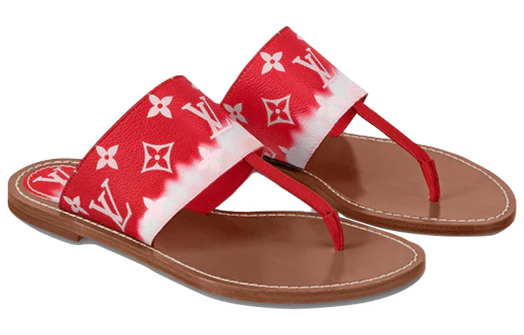 LOUIS VUITTON Palma Slides 'Red Monogram' Women's