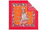 HERMES Silk Scarves Women's Red