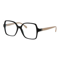 CHANEL Acetate Square Eyeglass Frames Women's Black