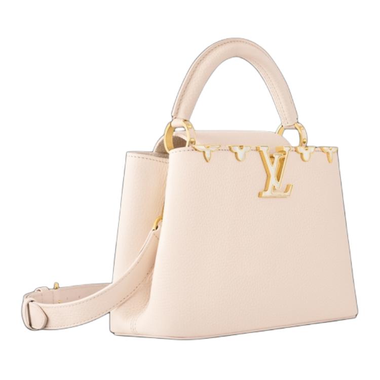 LOUIS VUITTON Capucines Taurillon Cow Leather Shoulder Bag Crossbody Bag Handbag Regular Women's Pink