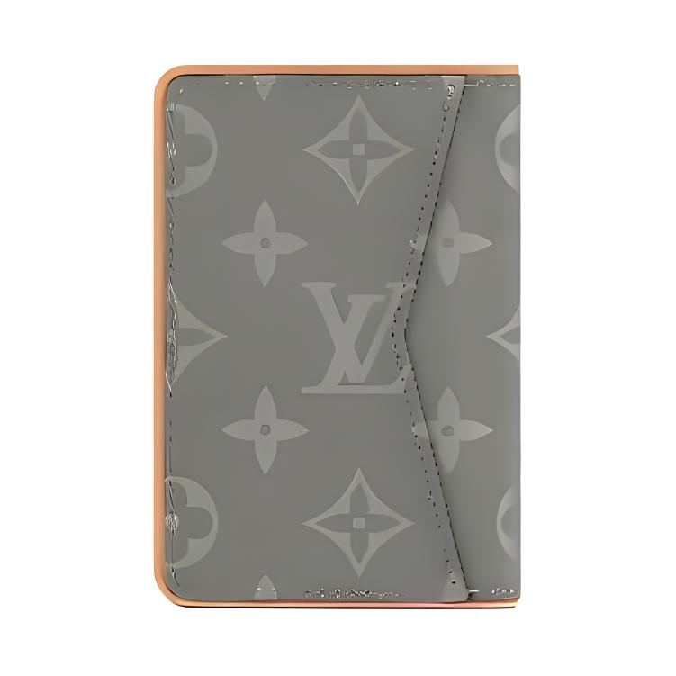 LOUIS VUITTON Canvas Wallet Men's Gray