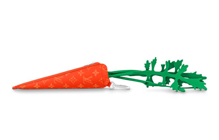 LOUIS VUITTON Cow Leather Carrot Bag Clutch Mini Unisex Orange