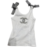 CHANEL 24 Spring And Summer New Arrivals 24P Tank Tops Women's White