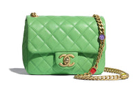 CHANEL Lambskin & Resin & Metal Crossbody Bag, Shoulder Bag Women's