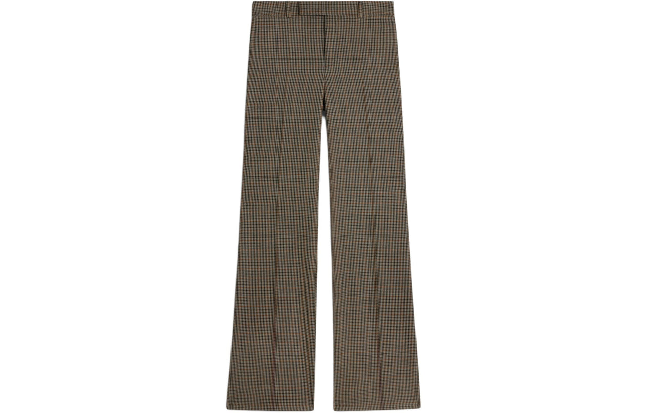 CELINE Bnf Pants In Checked Wool