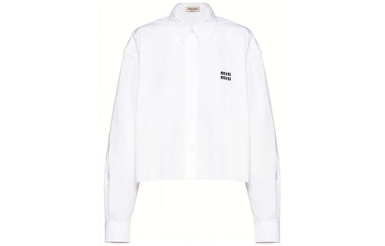 MIU MIU FW22 Crop Tops Women's White