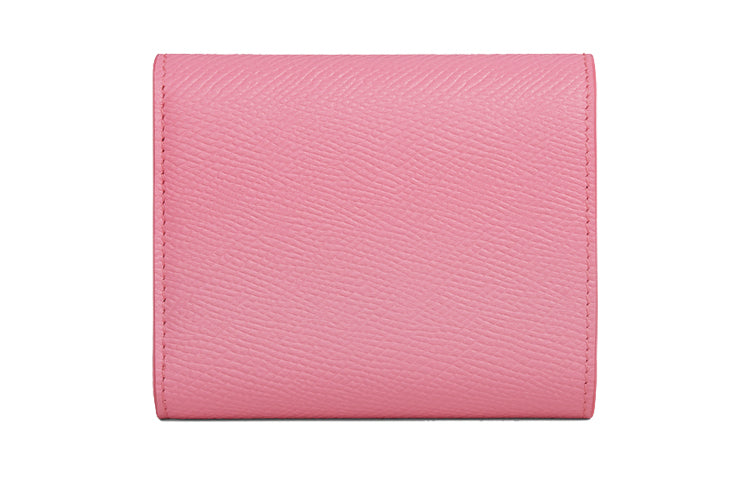 CELINE Grain Cow Leather Small Leather Goods Wallet Trumpets Women's Candy/Pink