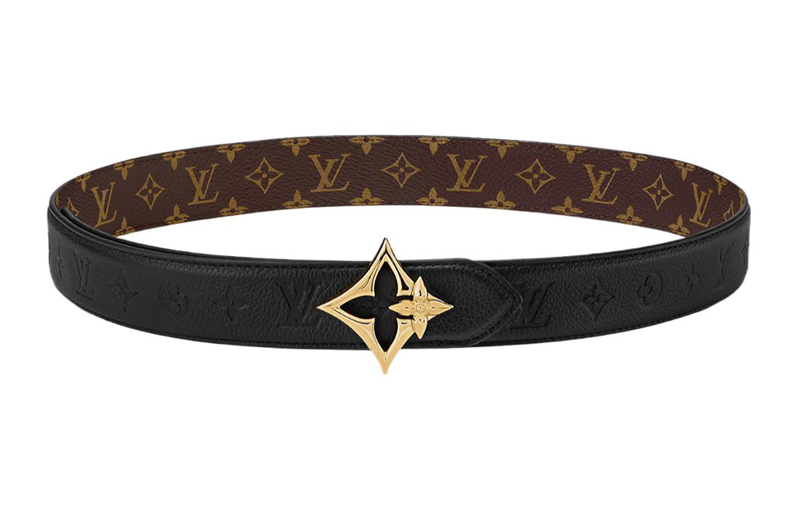 LOUIS VUITTON Lv Flowergram 30mm Reversible Belt