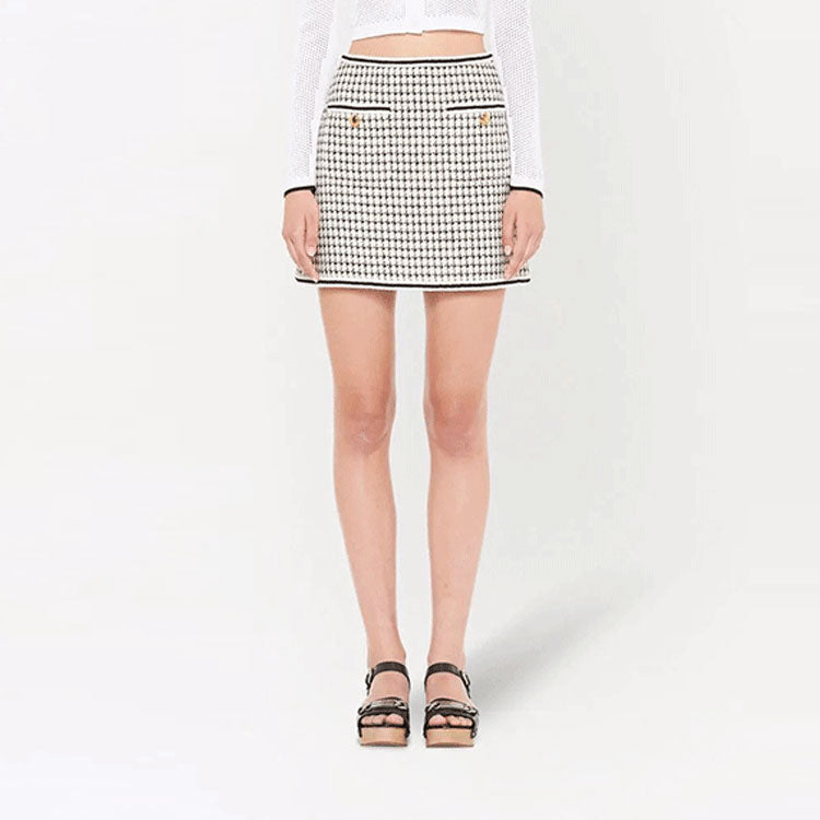 MIU MIU Casual Short Skirts Women's White