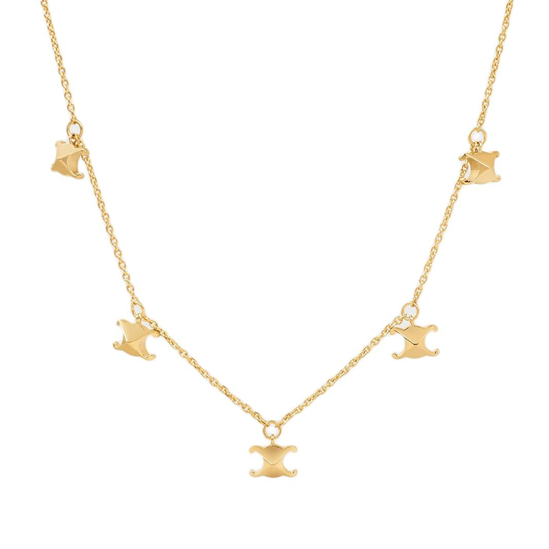 CELINE Brass, Nickel Free Necklaces Women's Gold