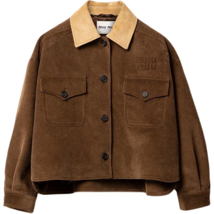MIU MIU FW24 Jackets & Coats Women's Cocoa Brown