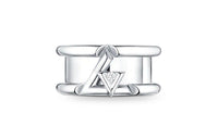 LOUIS VUITTON Lv Volt One Band Ring White Gold And Diamond