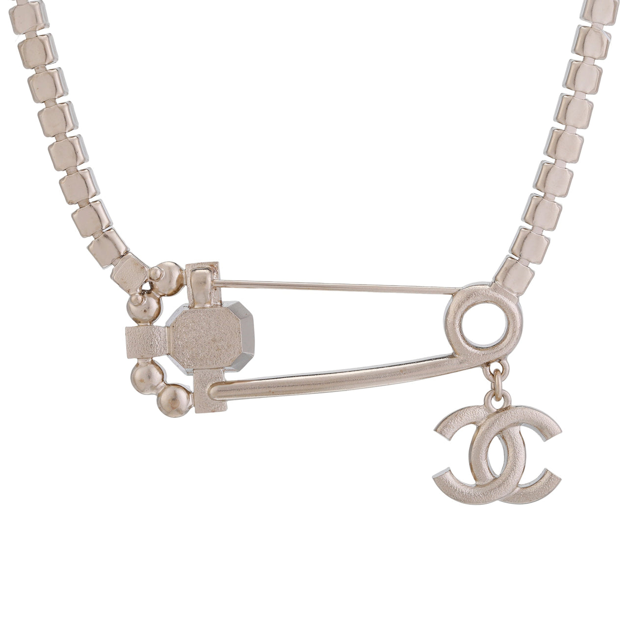 CHANEL Necklaces Women's Silver