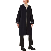 HERMES Coats Women's Marine Blue