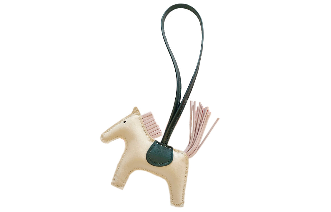 HERMES Pendants Unisex Beige/Green