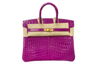 HERMES Birkin Crocodile Leather Birkin Bag Handbags Women's J5 Rose Sheherazade
