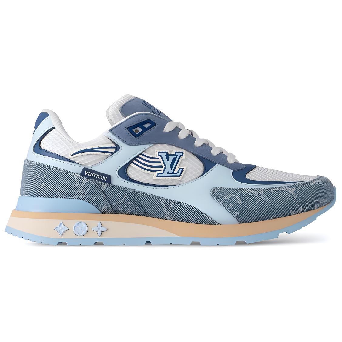 LOUIS VUITTON Run Away Low Top Casual Shoes Men's Blue