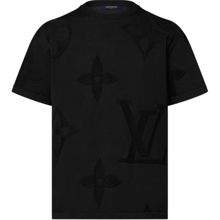 LOUIS VUITTON Monogram Short-Sleeved Cotton Crewneck