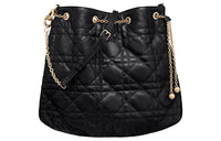 DIOR Ammi Sheepskin Bucket Bags Crossbody Bag Shoulder Bag Women's Black