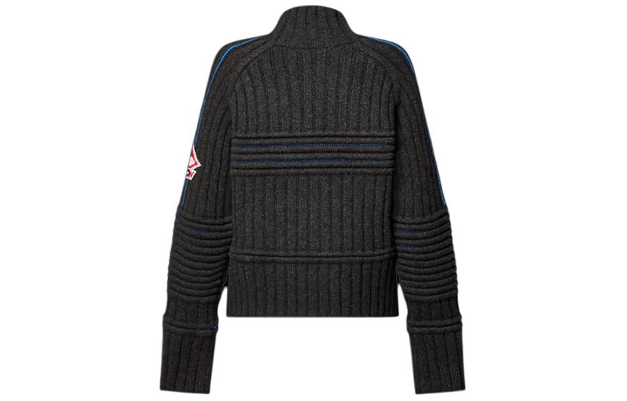 LOUIS VUITTON Contrast Accent Pullover Knitwear Men's Black