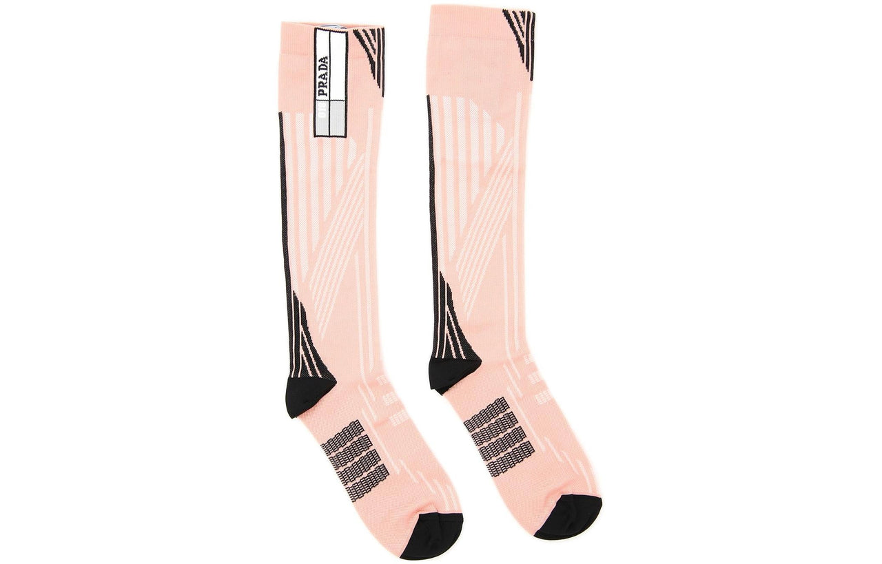 PRADA FW21 Knee-High Socks Men's 1 Pack Pink