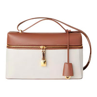 Loro Piana ExtraPocket Cotton And Linen Blend Shoulder Bag Crossbody Bag Women's Beige & Brown