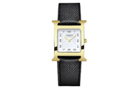 HERMES Heure H Collection Wrist Watch Quartz Movement Calfskin Strap 26*26mm White Dial Women's Watch W036784WW00