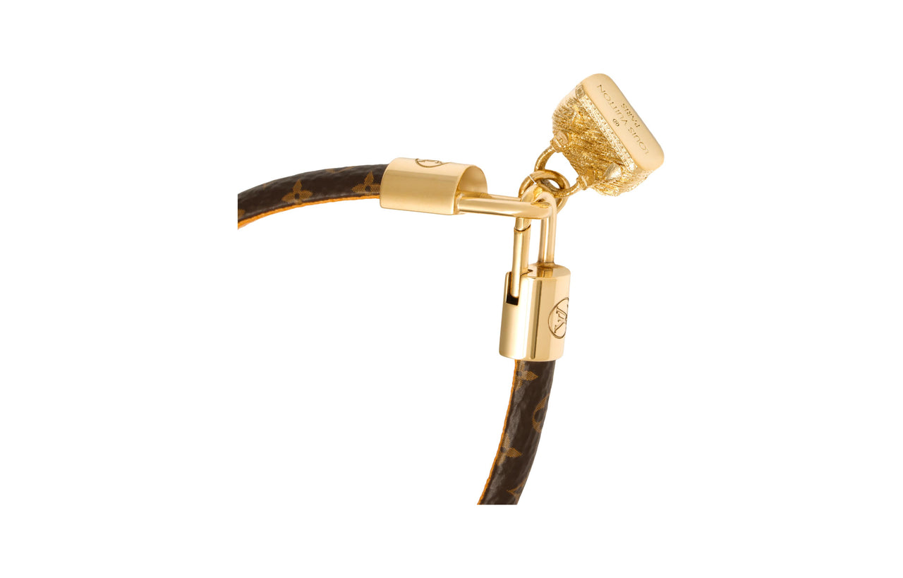 LOUIS VUITTON Calfskin Bangles Women's Brown