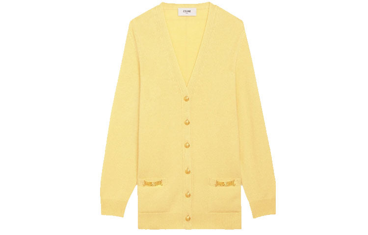 CELINE Loose Fit Knitwear Women's Yellow