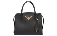 PRADA Smooth Leather Tote Bag Shopping Bag Shoulder Bag Crossbody Bag Handbag Mini Women's Black