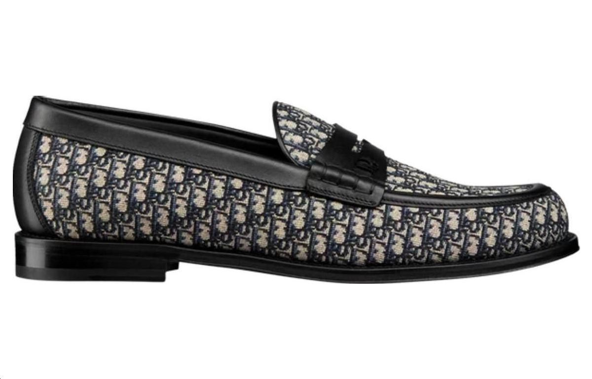 DIOR Granville Loafer 'DIOR Oblique - Black Beige'