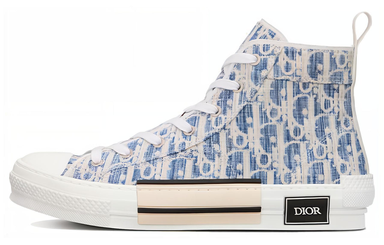DIOR B23 High Blue Oblique Kasuri Jacquard