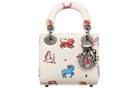 DIOR Lady Dior Cow Leather Lady Dior Bag, Shoulder Bag, Crossbody Bag, Handbag Extra Mini Women's Milk White