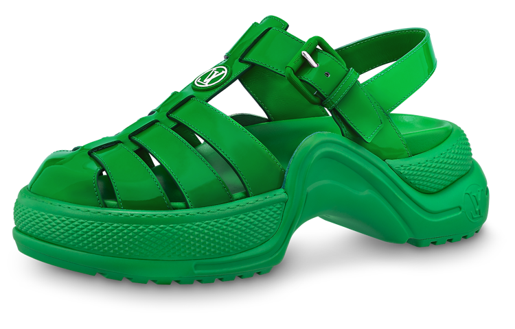 LOUIS VUITTON Archlight 1.0 Roman Sandals Women's Green