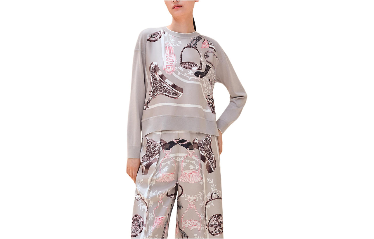 HERMES Knitwear Women's Titanium Gray