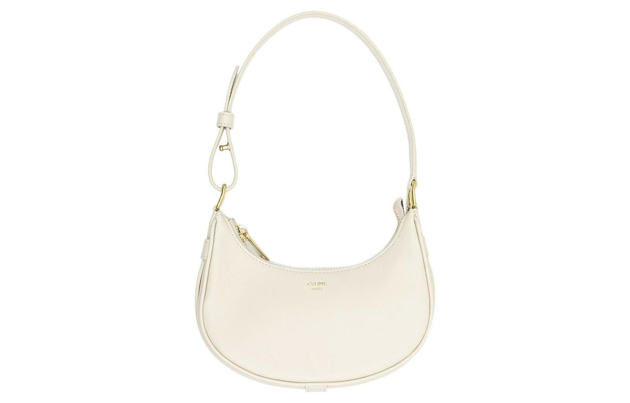 CELINE AVA Smooth Cow Leather Handbag, Shoulder Bag, Handbag, Shoulder Bag Mini Women's White