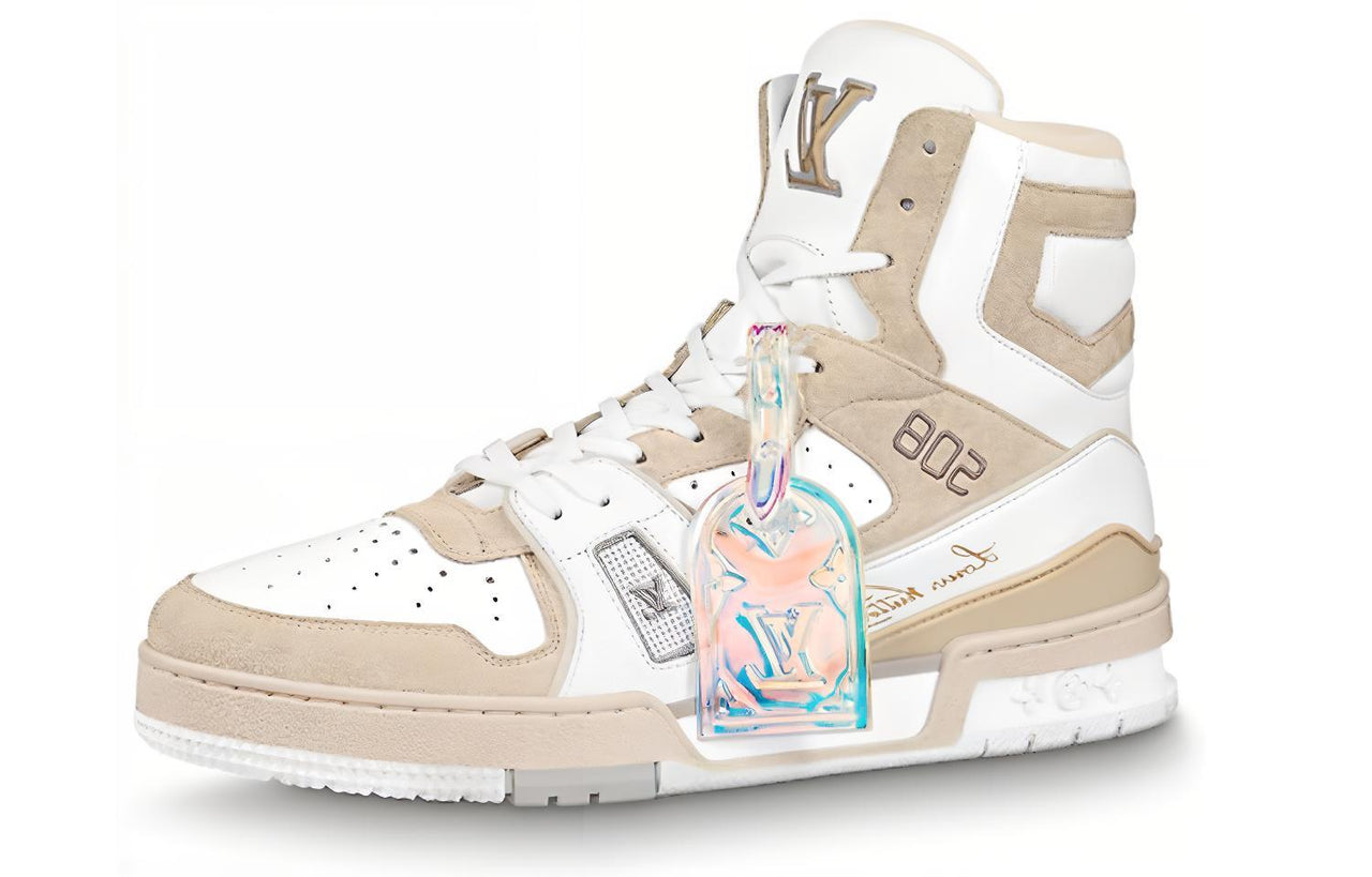 LOUIS VUITTON Trainer Sneaker White Iridescent